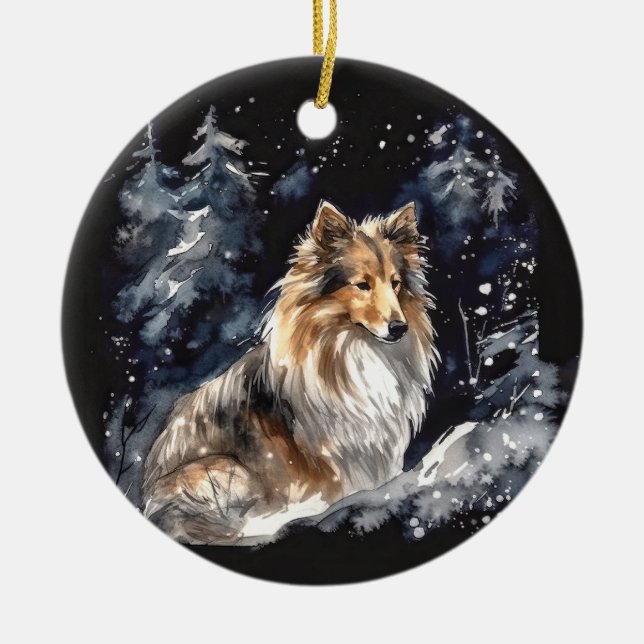 Weihnachten Keramik Ornament (Vorne)