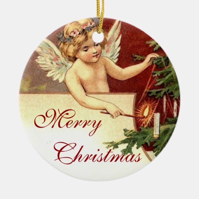 Weihnachten Keramik Ornament (Vorne)