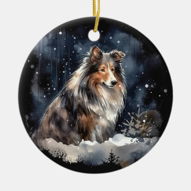Weihnachten Keramik Ornament (Vorne)