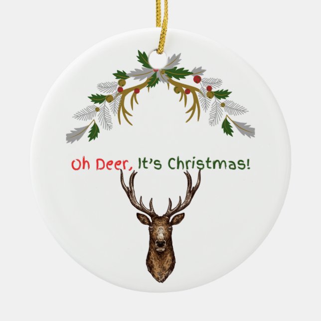 Weihnachten Keramik Ornament (Vorne)