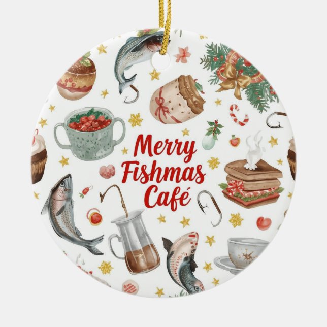Weihnachten Keramik Ornament (Vorne)