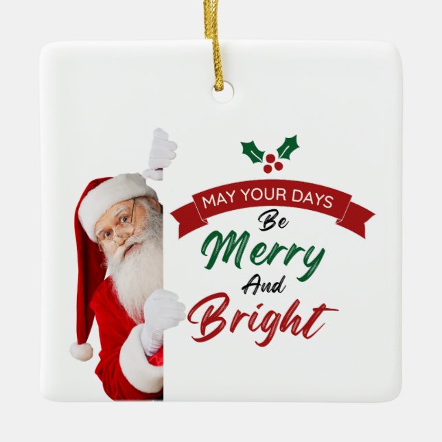 Weihnachten Keramikornament (Vorderseite)