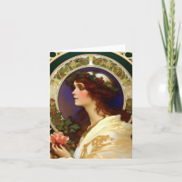 Weihnachten - KI - Jugendstil - D Karte