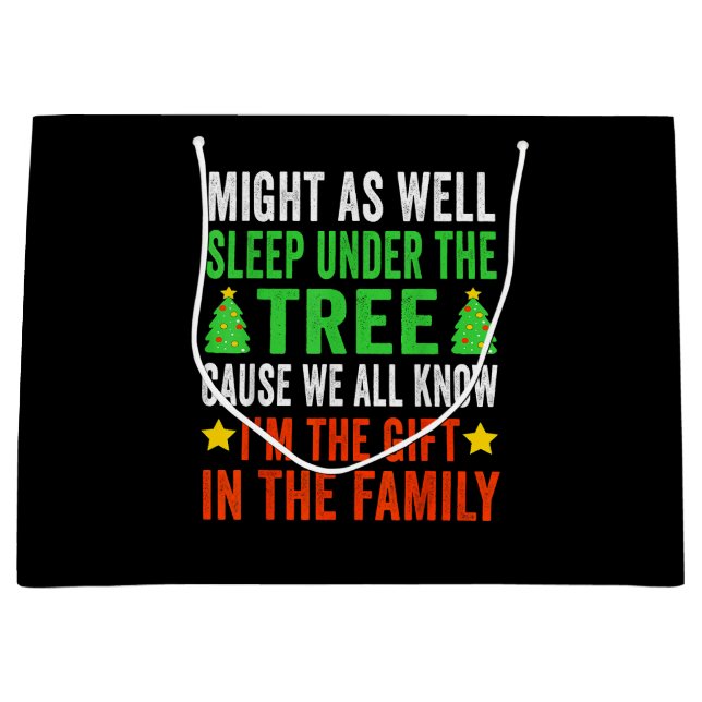 Weihnachten Kinder Weihnachten Pajamas Girls Boys Große Geschenktüte (Vorderseite)