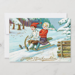 Weihnachten Kinder Winterschnee Urlaub im Winter