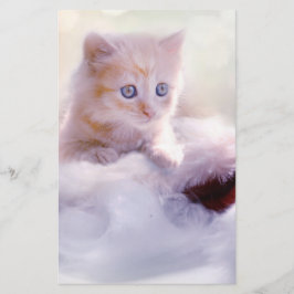 Weihnachten Kitten Briefpapier