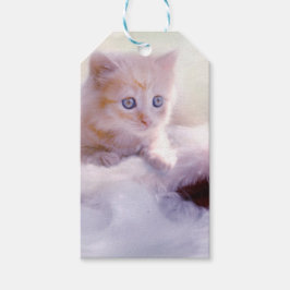 Weihnachten Kitten Geschenkanhänger