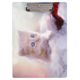 Weihnachten Kitten Klemmbrett