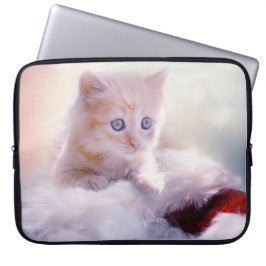 Weihnachten Kitten Laptopschutzhülle
