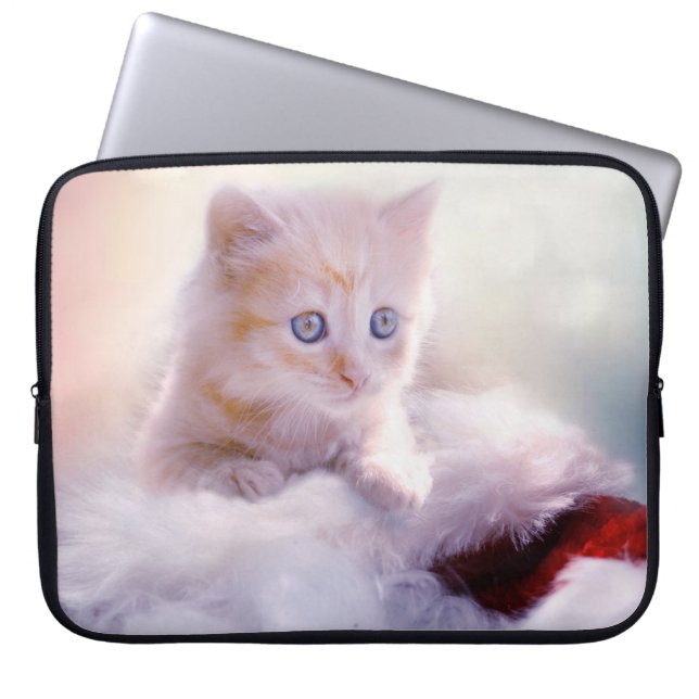 Weihnachten Kitten Laptopschutzhülle (Vorderseite)