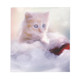 Weihnachten Kitten Notizblock