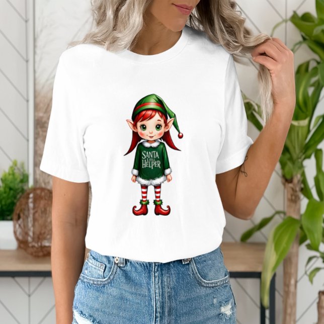 Weihnachten - Kleiner Helfer Elf Feierliche Weihna T-Shirt (Von Creator hochgeladen)