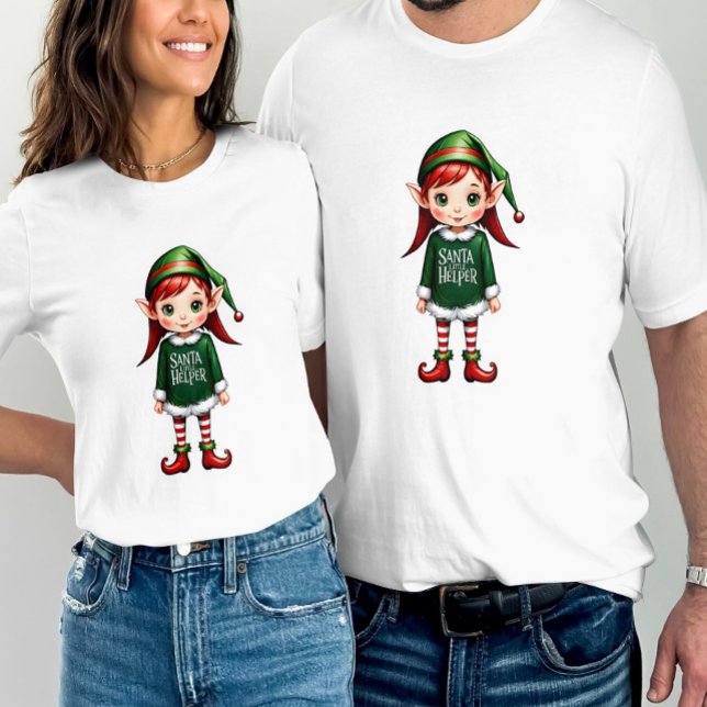 Weihnachten - Kleiner Helfer Elf Feierliche Weihna T-Shirt (Von Creator hochgeladen)