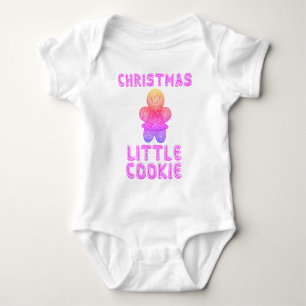 WEIHNACHTEN KLEINER KEKSE Baby Mädchen Jersey Body Strampler