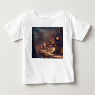 Weihnachten Kleinstadt 2 Baby T-shirt