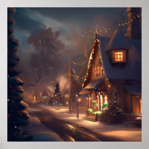 Weihnachten Kleinstadt 2 Poster