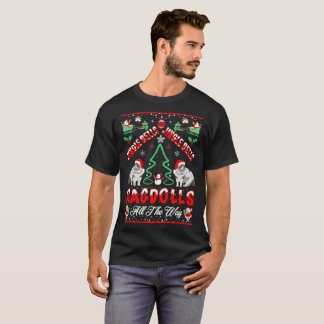 Weihnachten Klingel-Bell Ragdolls vollständig T-Shirt