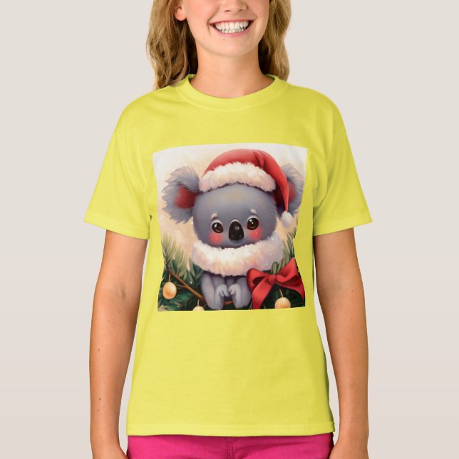 Weihnachten Koala 4 T-Shirt (Vorderseite)