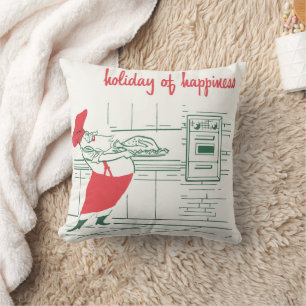 Weihnachten, Koch des Weihnachtsmannes und Türkei Kissen