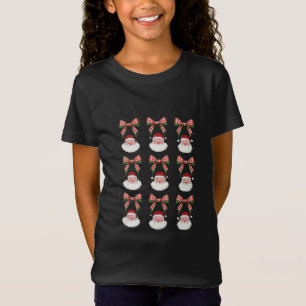 Weihnachten Kokette Bogen Santa Vintage Xmas Retro T-Shirt