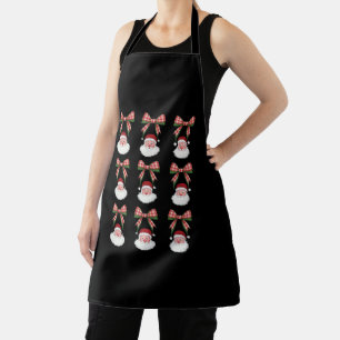 Weihnachten Kokette Schleife Santa Vintage Xmas Re Schürze