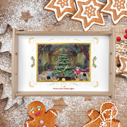 Weihnachten kommt, aber einmal im Jahr servieren V Serviertablett