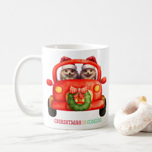 Weihnachten kommt - Igel - Kaffeetasse