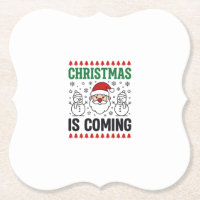Weihnachten kommt Santa Schneemann Design