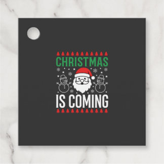 Weihnachten Kommt Santa Schneemann Geschenkanhänger