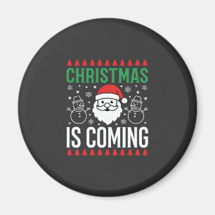 Weihnachten Kommt Santa Schneemann Magnet