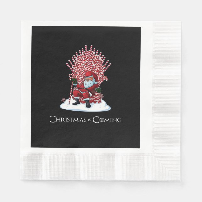 Weihnachten kommt serviette (Vorderseite)
