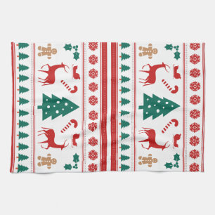 Weihnachten kommt, Weihnachten, Baum, Rentier Geschirrtuch