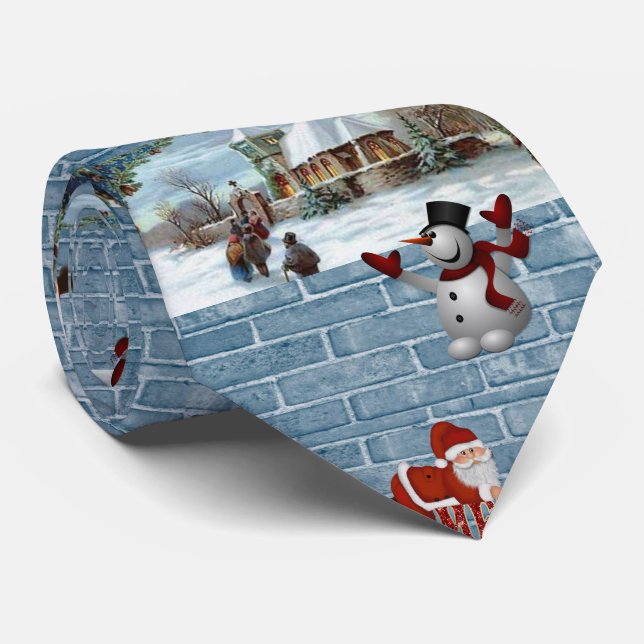 Weihnachten Krawatte, frohe Weihnachten Krawatte (Gerollt)