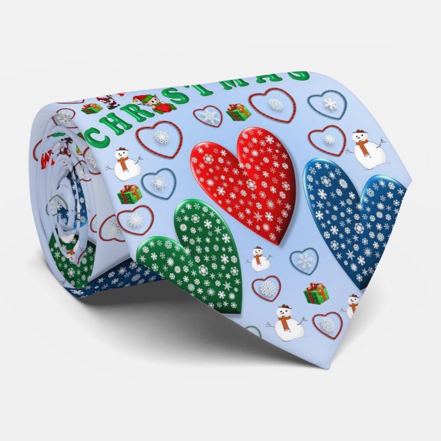 Weihnachten Krawatte, frohe Weihnachten Krawatte (Gerollt)