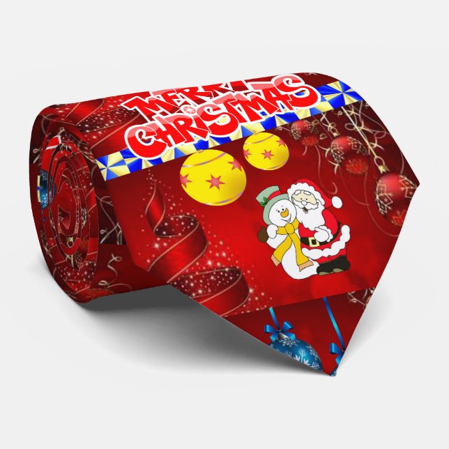 Weihnachten Krawatte, frohe Weihnachten Krawatte (Gerollt)