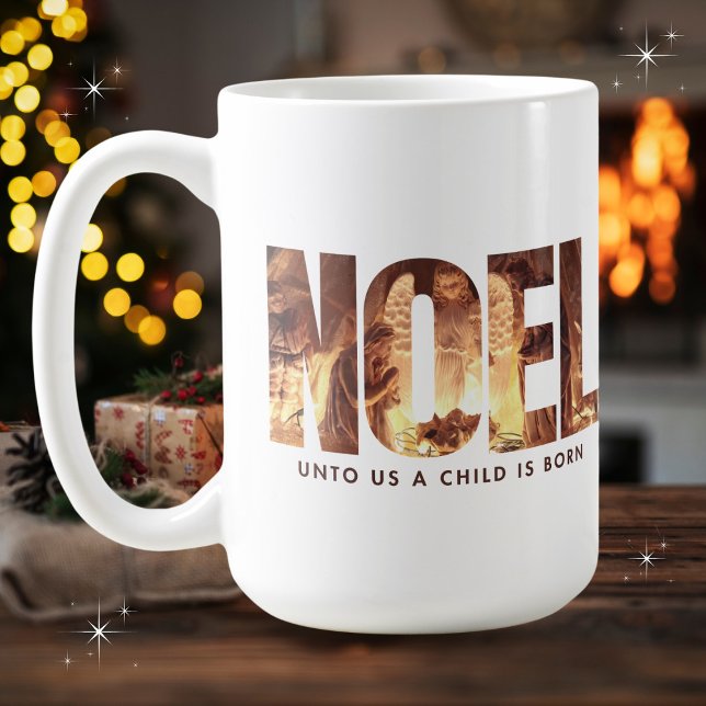 WEIHNACHTEN Krippe Minimalistisch Weihnachten Kaffeetasse (Von Creator hochgeladen)