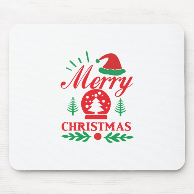 Weihnachten Kunst frohe Weihnachten Mousepad (Vorne)
