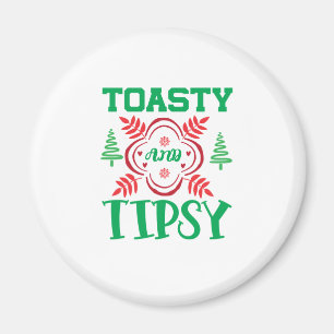 Weihnachten Kunst Toasty und Tipsy Magnet