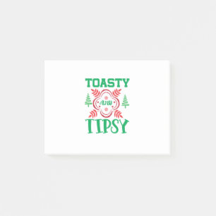 Weihnachten Kunst Toasty und Tipsy Post-it Klebezettel