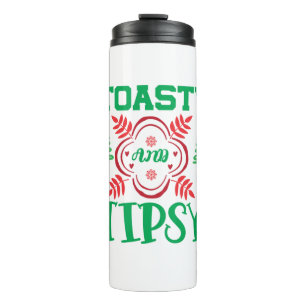Weihnachten Kunst Toasty und Tipsy Thermosbecher