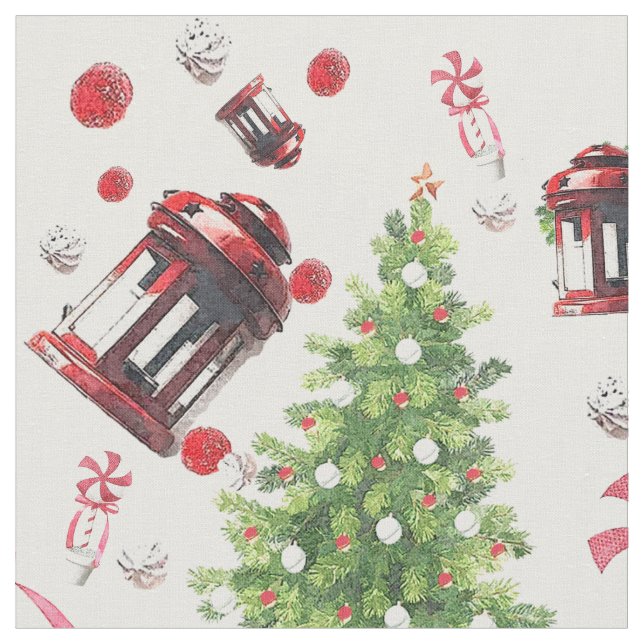 Weihnachten Kunstmuster Stoff (Nahaufnahme)