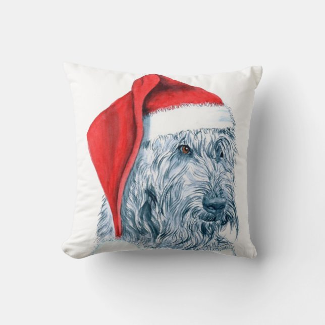 Weihnachten Labradoodle Kissen (Vorderseite)