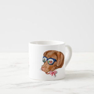 Weihnachten, Labrador retriever-Hund Espressotasse
