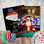 Weihnachten - Las Vegas Casino Party Einladung<br><div class="desc">Weihnachten Santa Las Vegas Casino Stil Feiertag Einladung. Informationen für die Einladung ist auf der Rückseite der Karte. Genießen Sie einen lustigen Spielabend mit Kollegen, Freunden oder der Familie. Drehen Sie das Roulette Rad, spielen Sie ein Schwarzer Jack oder ein Würfel-Spiel. Tauschen Sie Chips für Geschenke oder Geld, entscheiden Sie....</div>