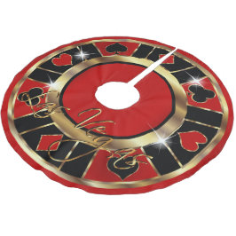 Weihnachten Las Vegas Stil Polyester Weihnachtsbaumdecke