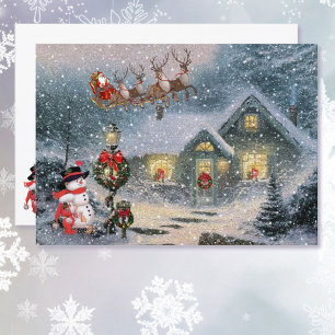 Weihnachten Lassen Sie es Snow Santa Sleigh person