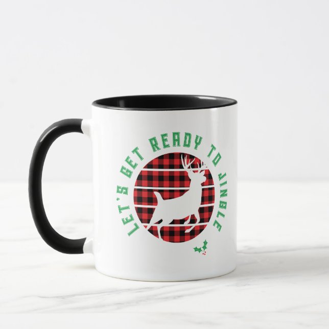 Weihnachten "Lass's Get Ready to Jingle" Tasse (Links)