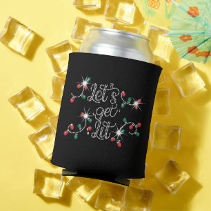 Weihnachten Lasst uns Rhinestone Mega Bling bekomm Dosenkühler