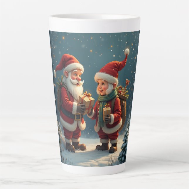 Weihnachten Latte Tasse (Vorderseite)