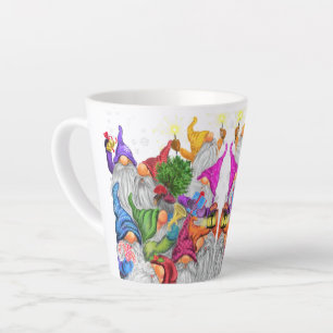 Weihnachten Latte Tasse Geschenk Gnome Party Carto